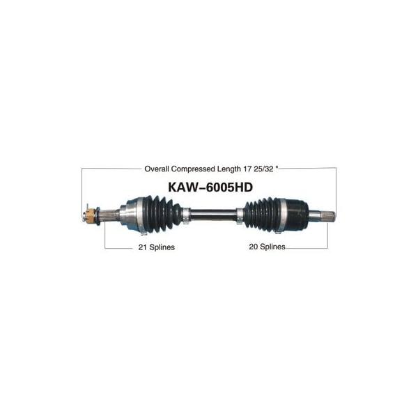 Wide Open Heavy Duty CV Axle for KAW HD FRONT RIGHT KVF360 PRAIRIE 4X 03-12 KAW-6005HD - main